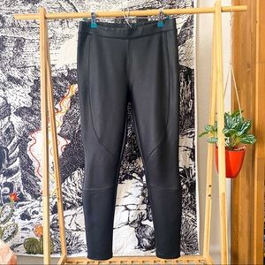 Express Vegan Faux Leather High Rise Scuba Stitch Moto Leggings